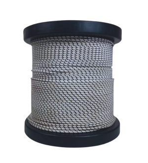 CORDO IMP TRANÇADA PRATA N.32 PRETO MT